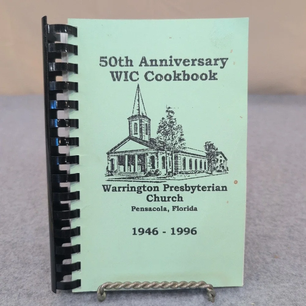 Warrington Presbyterian Church 50th Anniversary WIC Cookbook Pensacola FL 1996 - Picture 1 of 2